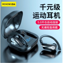 邁從（MCHOSE）邁從T30運動無線藍牙耳機開放式耳夾式跑步掛耳式超長續航耳機 T30科技黑